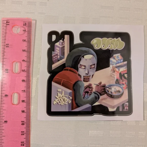 MF Doom Sticker with Colorful Design - Picture 2 of 2